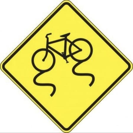 Accuform BICYCLE  PEDESTRIAN SIGN BICYCLE FRW689RA FRW689RA